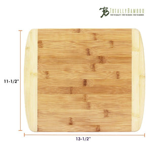 Tabla para cortar de 2 tonos 13" TOTALLY BAMBOO